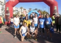 El equipo de atletismo de la AVT participa en una prueba en Puerto de Mazarrón